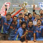 Indian Players Celebrate After Winning Cricket World Cup 2011