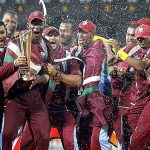 West Indies Cricket Team with ICC World Twenty20 2012 Trophy
