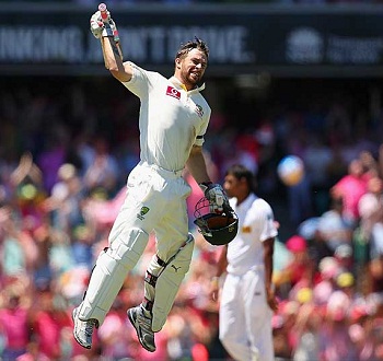 Matthew Wade - Celebrates his second Test hundred