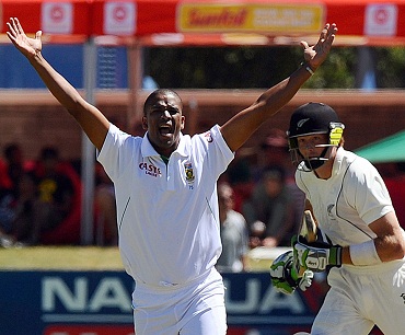 Vernon Philander - Wrecked the New Zealand innings by grabbing 5-7