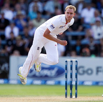 Stuart Broad - Express fast bowling in the first innings