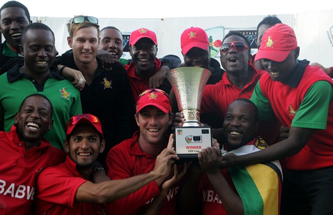 The victorious Zimbabwe team