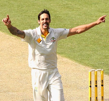 Mitchell Johnson - Career's best bowling figures of 12-127