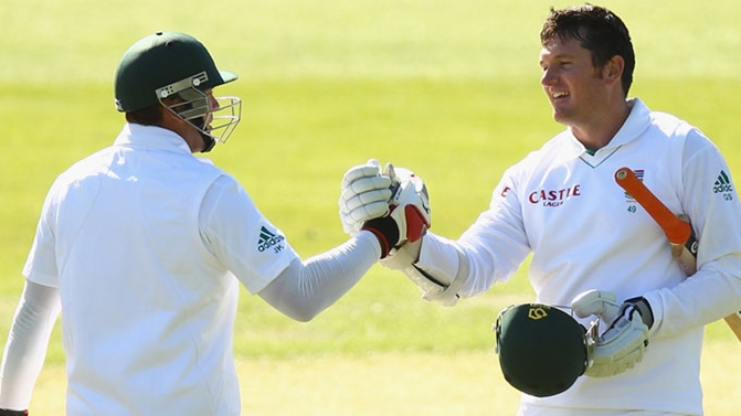 Graeme Smith and Jacques Kallis - tons in the first Test