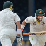 Michael Hussey and James Pattinson - A solid partnership of 89 down the order