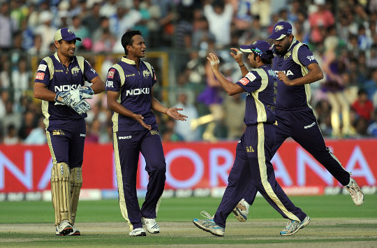 Shakib-Al-Hasan - Celebration by his team mates after his magnificent performance