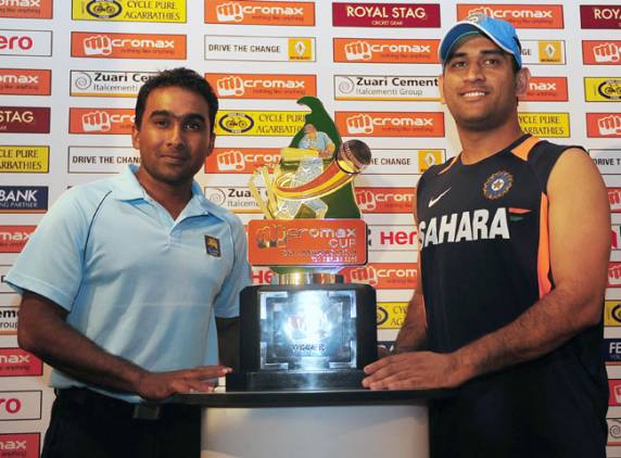 MS Dhoni and Mahela Jayawardene - fight for the supremacy in the ODI series
