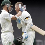 Brad Haddin and Michael Clarke - Soild tons in the first innings